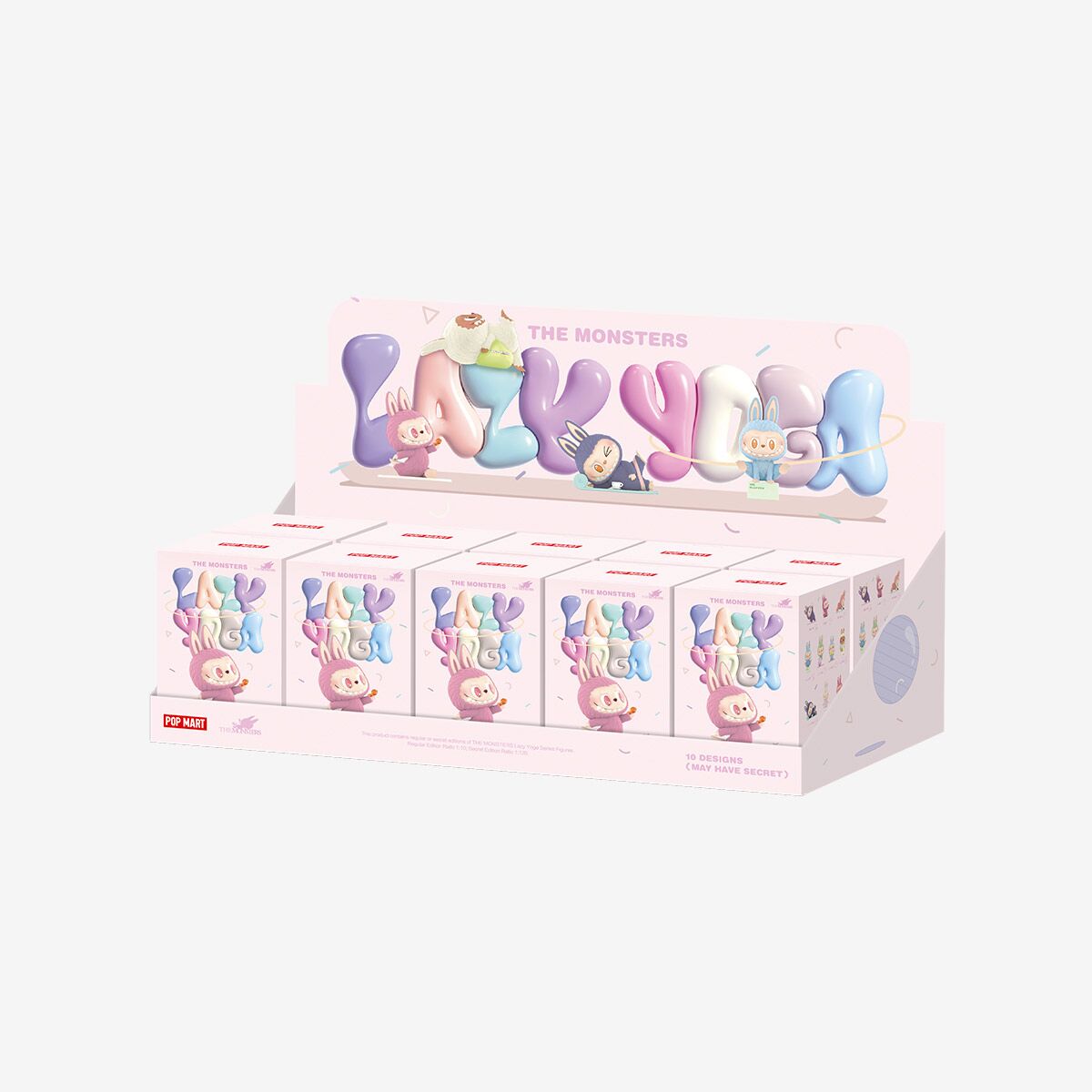 Labubu Lazy Yoga Complete Box Set – 10 Unieke Beeldjes